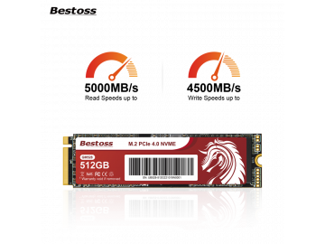 Ổ cứng SSD NVME Bestoss GM528 512GB/1TB/2TB - Đọc/Ghi 5000/4000MB/s (NVMe PCIe Gen4x4, M2.2280)