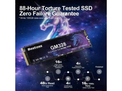Ổ cứng SSD NVME Bestoss GM328-K3 256GB/512GB/1TB - Đọc/Ghi 3400/3100MB/s (NVMe PCIe Gen3x4, M2.2280)